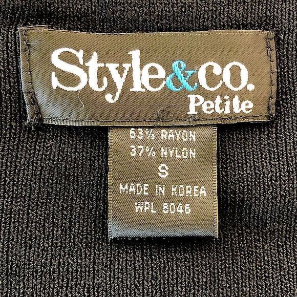 Style & Co Rhinestone Collar Knit Sweater sz SP - Picture 9 of 9